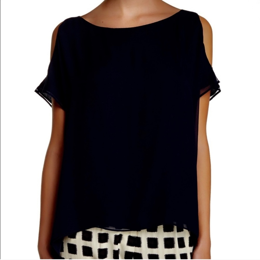 Alice + Olivia Cold Shoulder Blouse